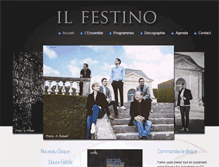 Tablet Screenshot of ensembleilfestino.com